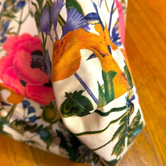 ESTEE LAUDER Cosmetics Skincare/Makeup Cotton Large Floral Colorful Tote Bag - Picture 10 of 11